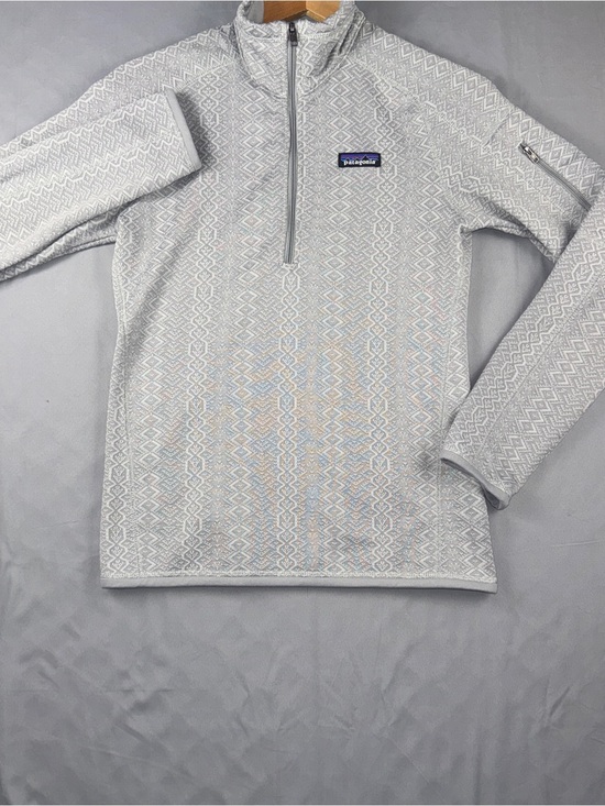 Patagonia Tops - Patagonia Better Sweater 1/4 Zip Fleece Pullover Nordic Geometric Gray Womens S